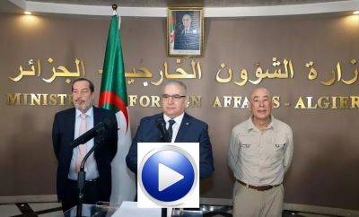 Press conference with Secretary General Lounès Magramane and the Spanish Ambassador to Algeria following the handover of the kidnapped national