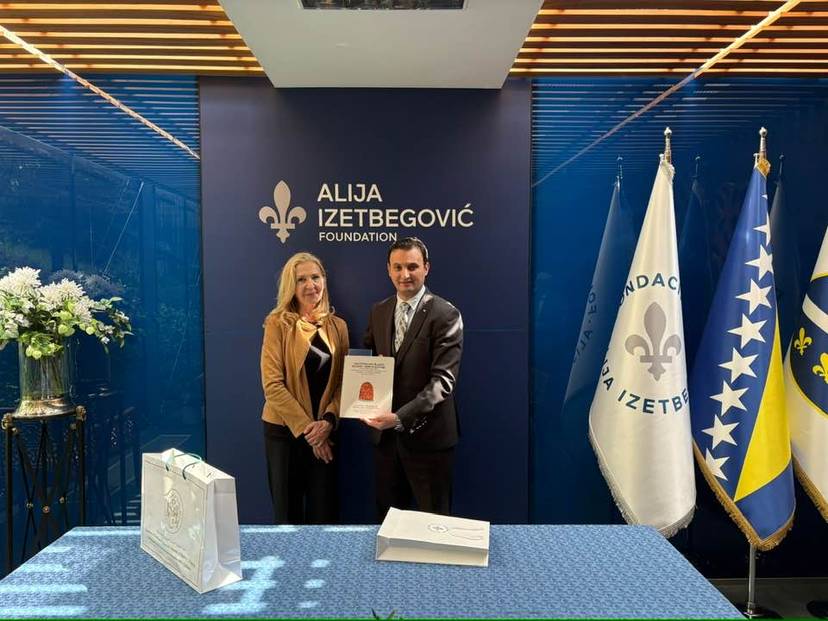 Visite de l'Ambassadeur d'Algérie en Bosnie-Herzégovine au siège de la Fondation du défunt dirigeant bosniaque Alija Izetbegović