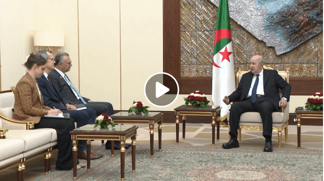 President Abdelmadjid Tebboune Receives US President's Senior Advisor Massad Boulos