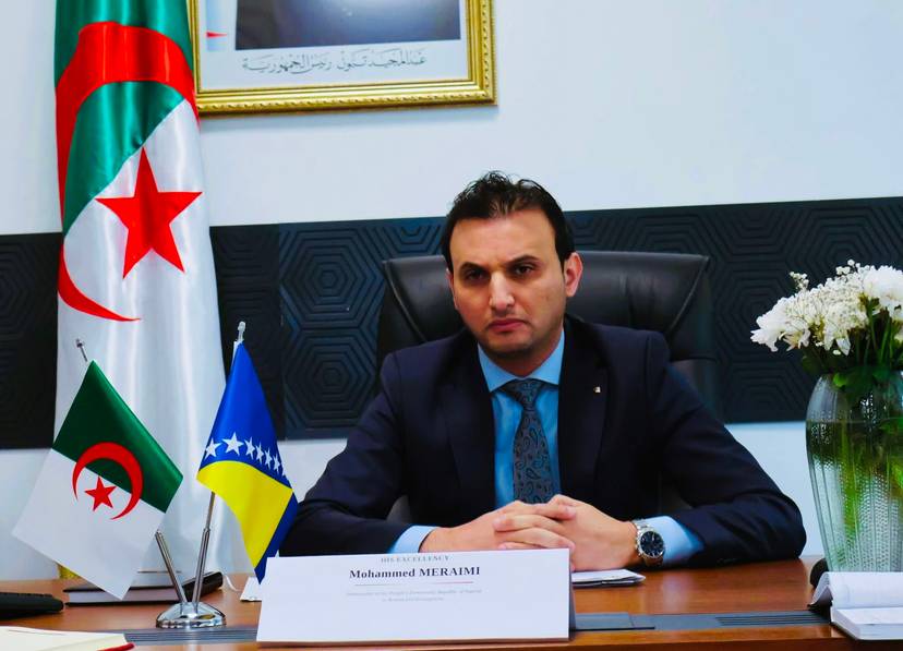 Via Videoconference: The Ambassador of Algeria in Sarajevo Participates in the Meeting of both Countries' Chambers of Commerce and Industry