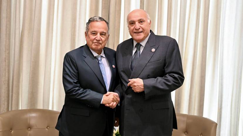 In Amman, Minister of State Ahmed Attaf Holds Talks with the Arab League Secretary-General