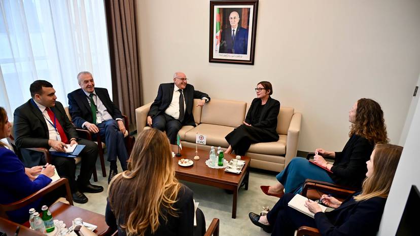 New York: Minister of State Ahmed Attaf Receives ICRC President Mirjana Spoljaric Egger