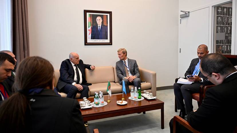 New York: Minister of State Ahmed Attaf Holds Talks with WFP Acting Executive Director Carl Skau